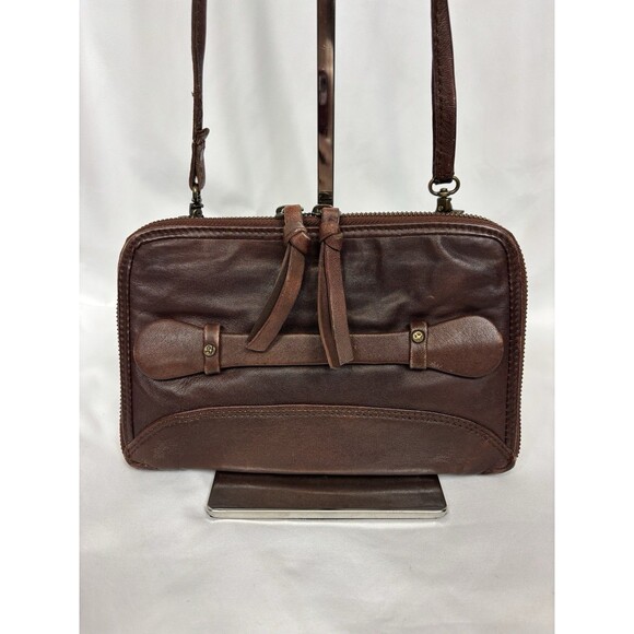 Free People We the Free Traveler Bag Wallet Crossbody Brown Leather Convertible - Picture 1 of 16